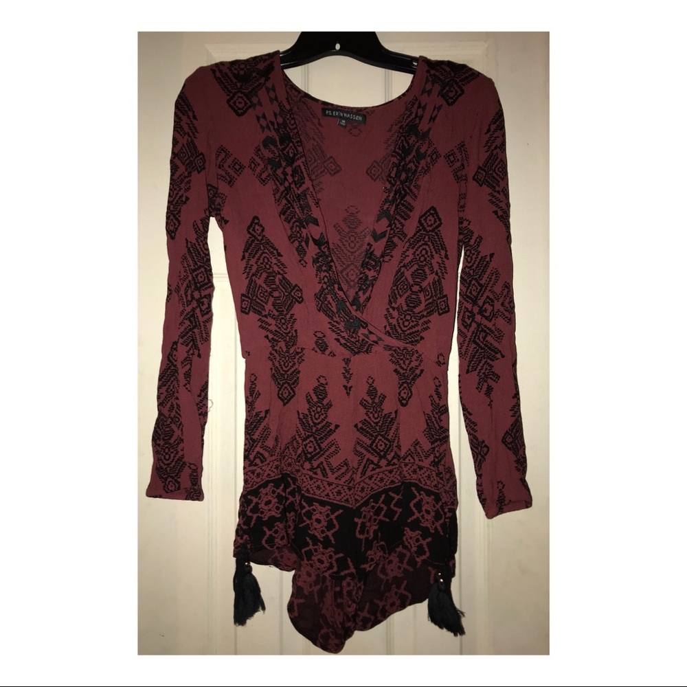 PS ERIN WASSON (XS) ONE PIECE TASSLE ROMPER XS EUC